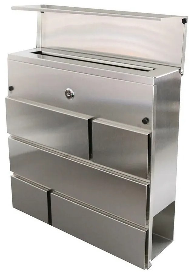 Cutie poștală BRICKS 370 x 370 x 105 mm, inox