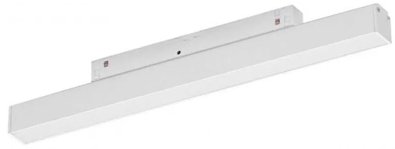 Set un metru sina magnetica monofazata cu iluminat inclus Alfa 52M1031WH alb, 3000K