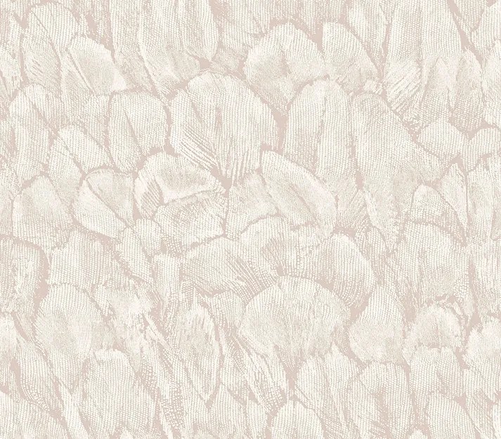 Tapet Tranquil, Pearl Cream Luxury Feather, 1838 Wallcoverings, 5.3mp / rola