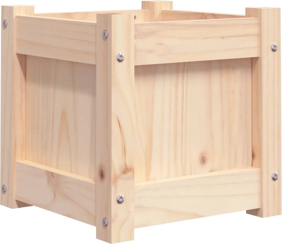 vidaXL Jardinieră de grădină, 31x31x31 cm, lemn masiv de pin