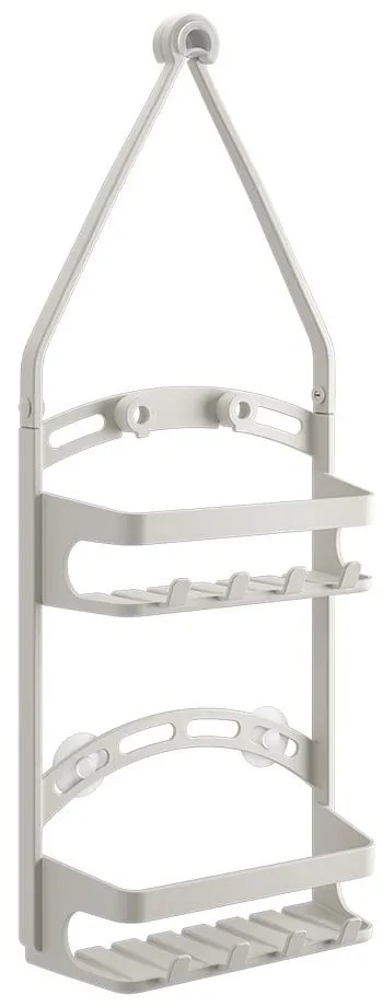 Raft pentru baie gri de agățat din plastic – Metaltex