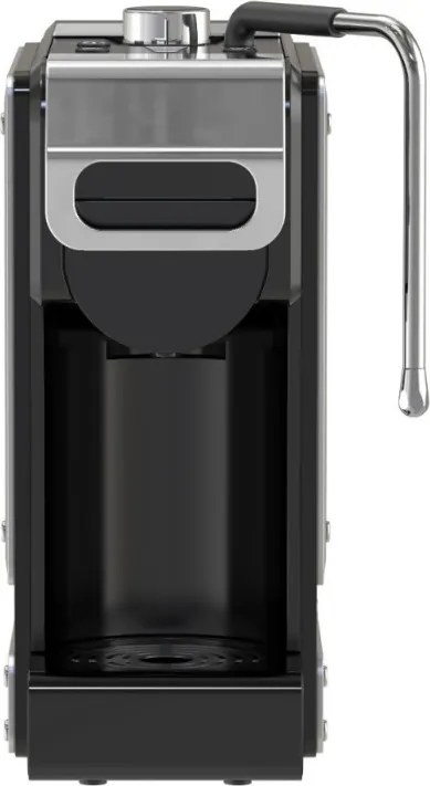 La mâna a doua: Espressor cafea macinata si capsule 8in1 Oliver Voltz OV51171N8M, 1450W, 1 L, 5 adaptoare, 19 bar, Negru/Argintiu