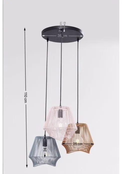 Designul câinilor Kare Design Lampa suspendata Ischia Spiral
