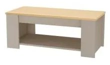 Măsuță de cafea gri cu aspect de lemn de stejar 105x47 cm Emerald – Støraa