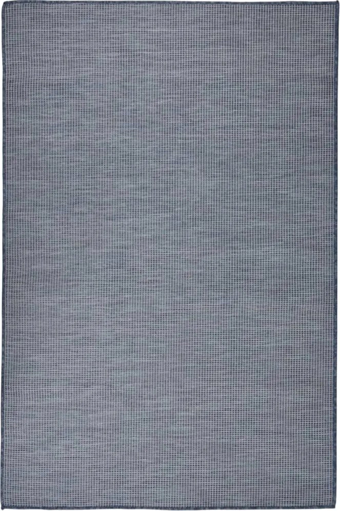 vidaXL Covor de exterior, albastru, 120x170 cm, țesătură plată