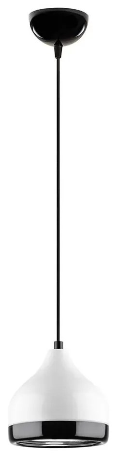 Lustră pe cablu YILDO 1xE27/40W/230V alb/negru