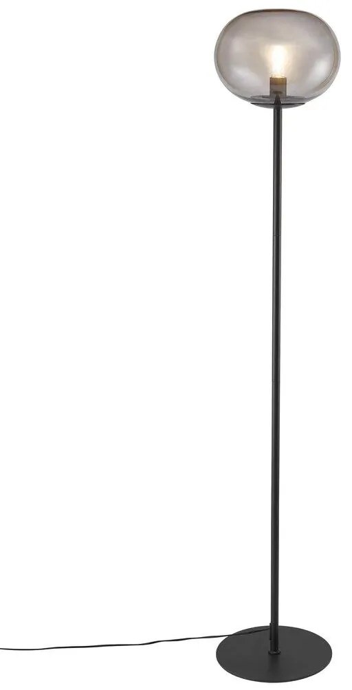 Lampadar, Lampa de podea design nordic Alton, negru/ fumuriu 2010514047 NL