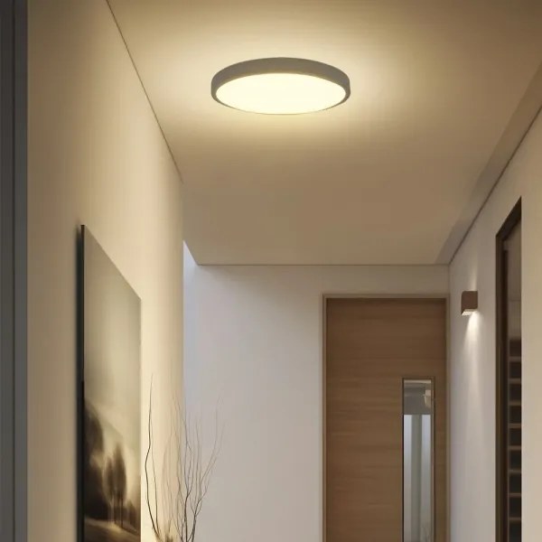 LED plafonieră baie LED/36W/230V IP44 6500K pr. 35 cm negru