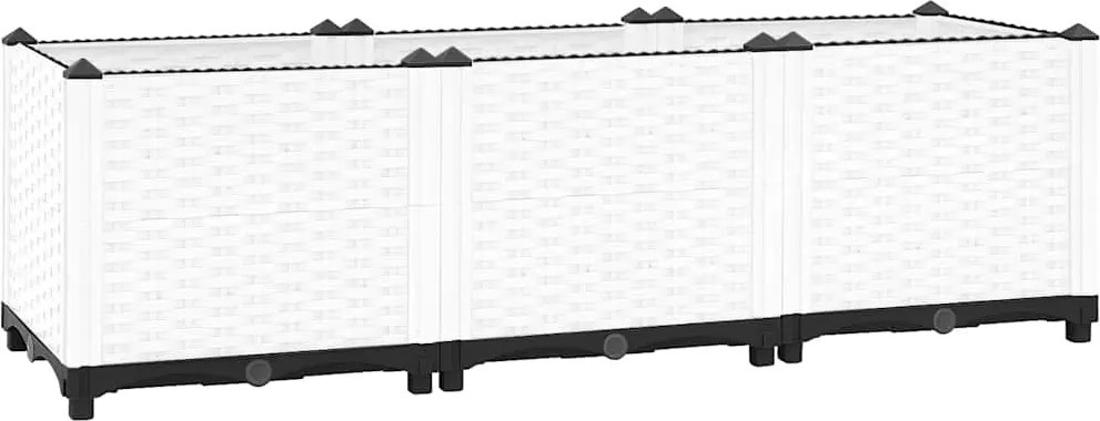 vidaXL Strat înălțat, 120x40x38 cm, polipropilenă