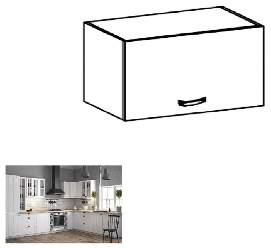 Zondo Dulap superior de bucătărie G60KN Provense (alb + sosna andersen). 1015183