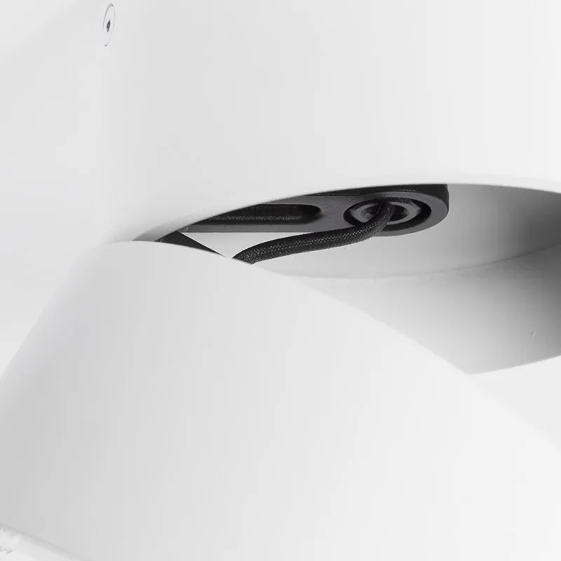 Spotlight modern alb rotund reglabil - Go Nine