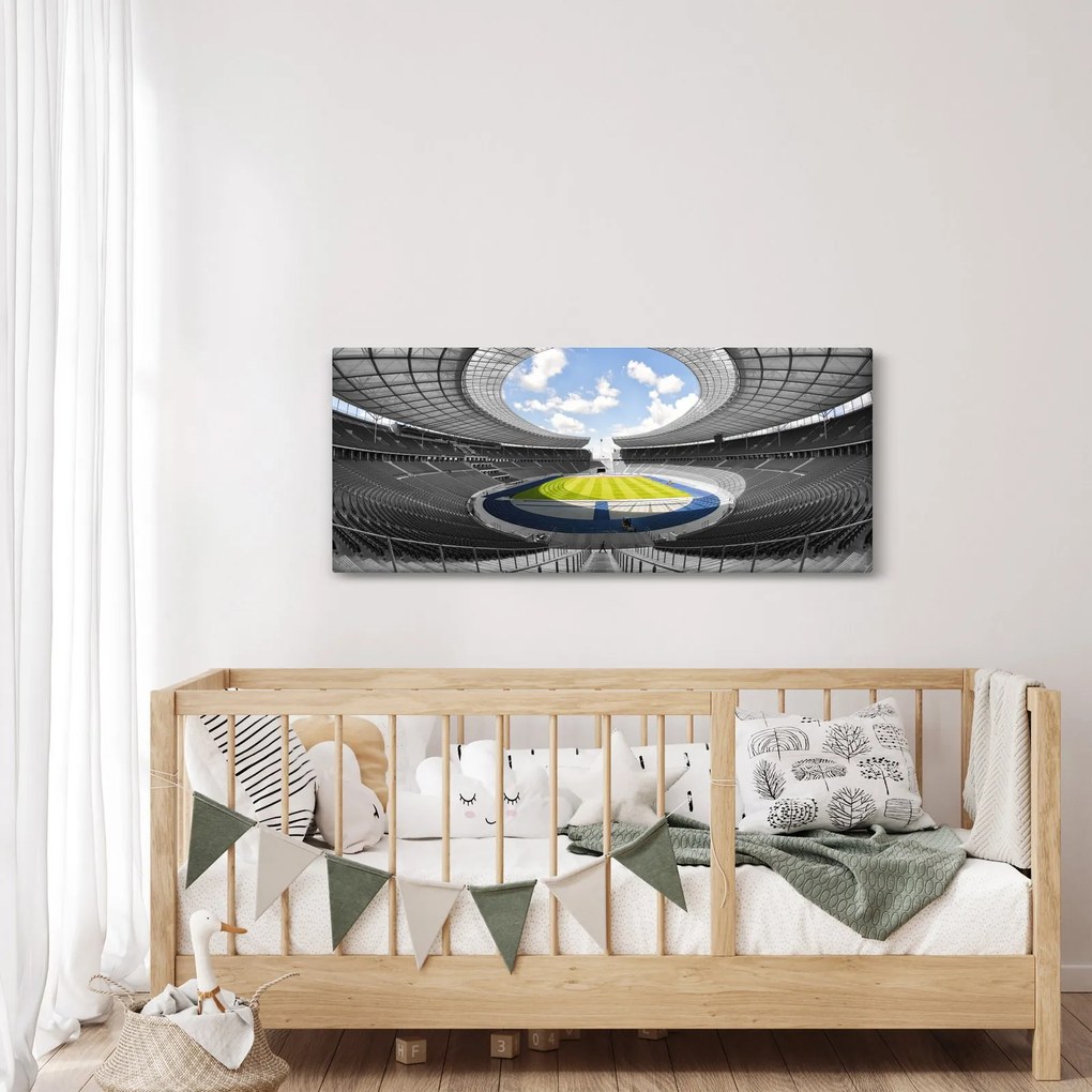 Tablou - stadionul de fodbal (120x50 cm)