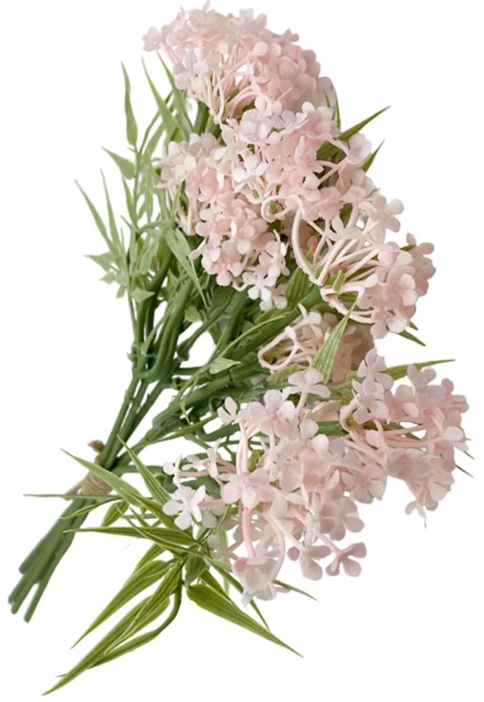 Buchet flori roz artificiale, Melanie, 35cm