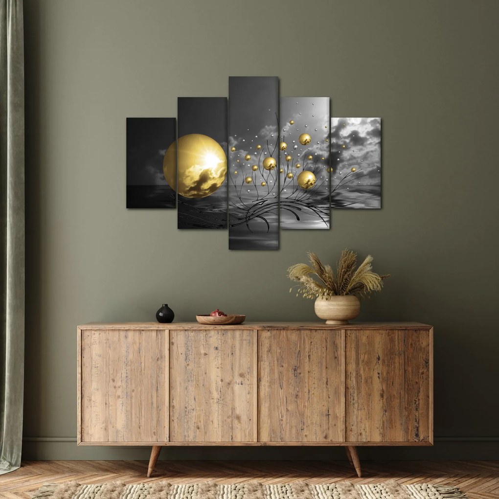 Tabloul bilelor în ocru (150x105 cm)