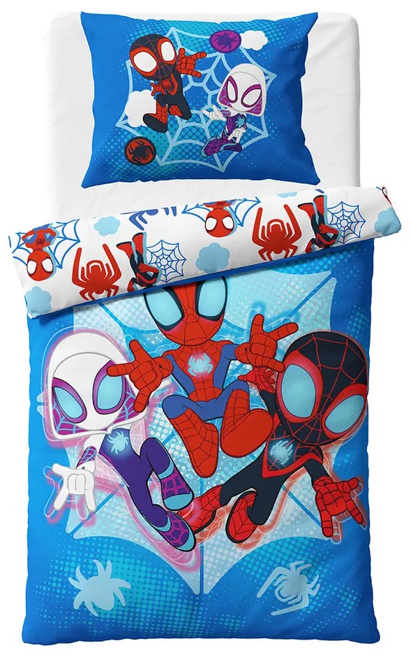 Lenjerie de pat pentru copii Spidey Spider-ManRescue, 140 x 200 cm, 70 x 90 cm