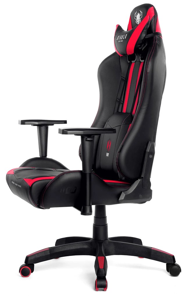 Scaun pentru copii Diablo X-Ray Kids Size: negru-roșu Diablochairs