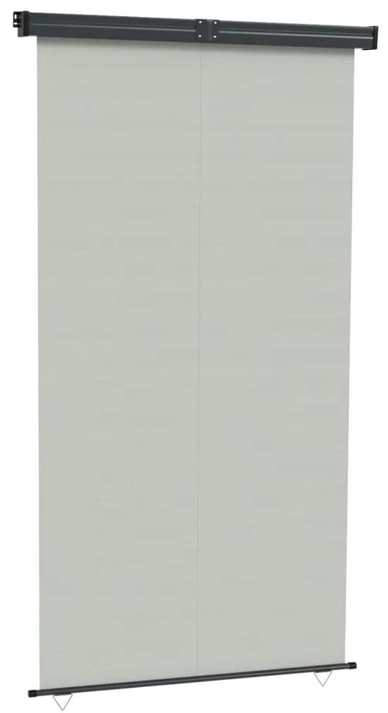 317860 vidaXL Copertină laterală de balcon, gri, 165 x 250 cm