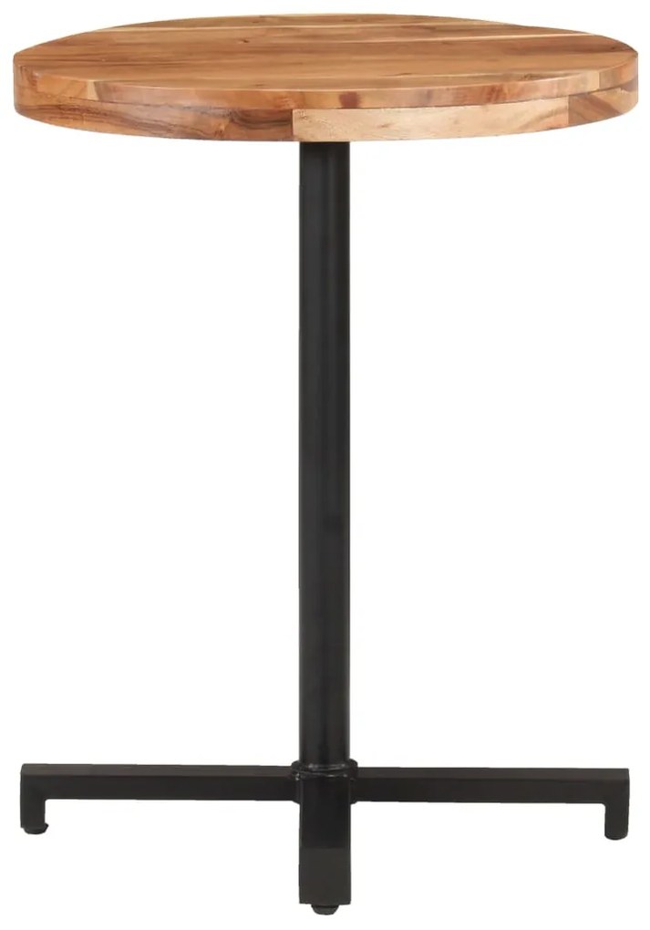 320277 vidaXL Masă de bistro, Ø60x75 cm, lemn masiv de acacia, rotund