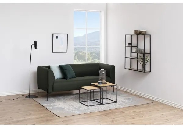 Etajeră de perete SARON stejar/negru