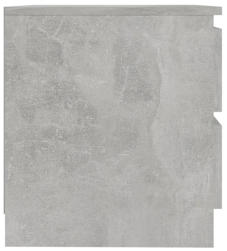Noptiera, gri beton, 50x39x43,5 cm, PAL 1, Gri beton