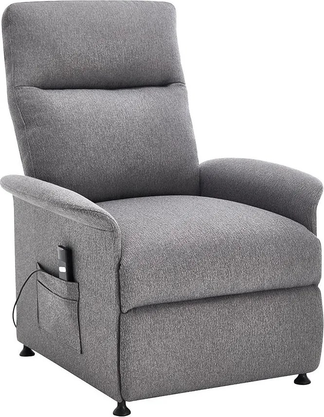 Fotoliu de relaxare reglabil electric Catini ELYSIO gri deschis
