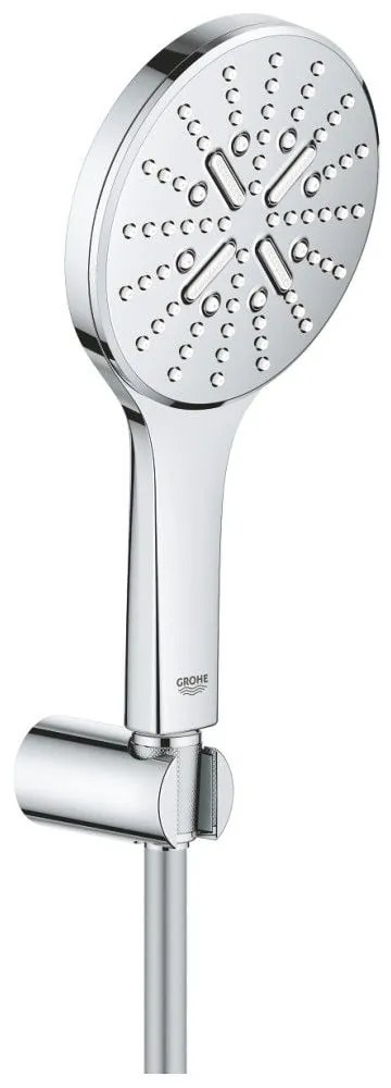 Grohe Rainshower Eco SmartActive 130 Set dus cu suport fix, crom