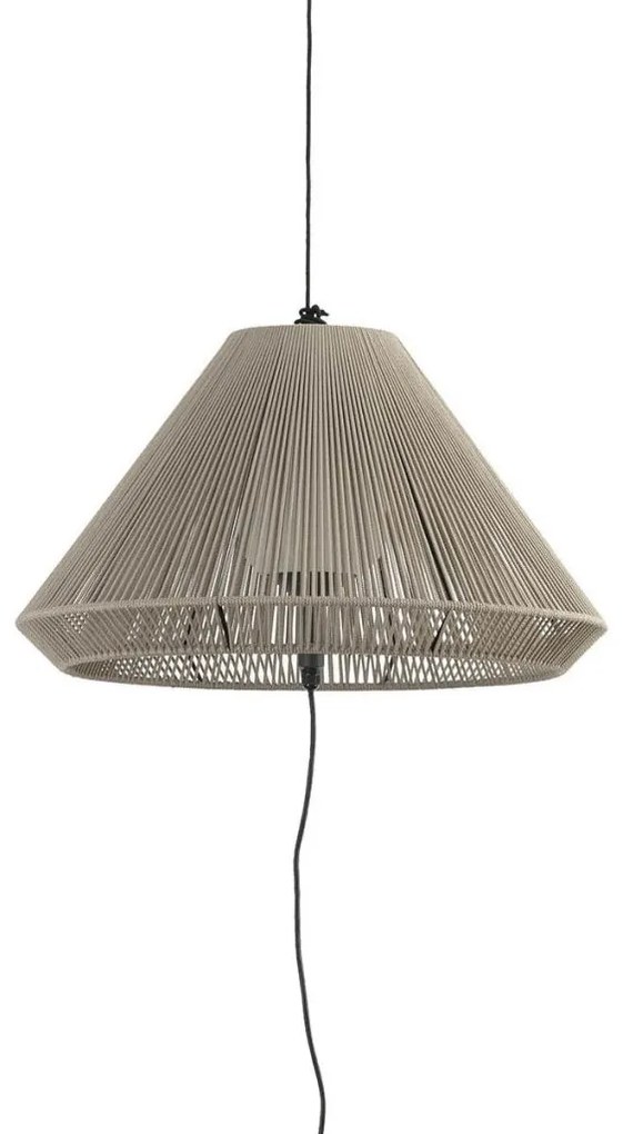 Lampa/Pendul portabil iluminat exterior decorativ SAIGON hole cap C70 gri/bej