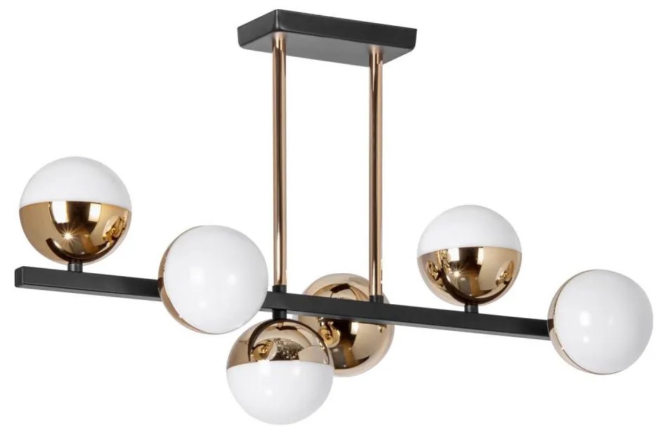 Lustră LED pe tijă 6xLED/7W/230V auriu/negru