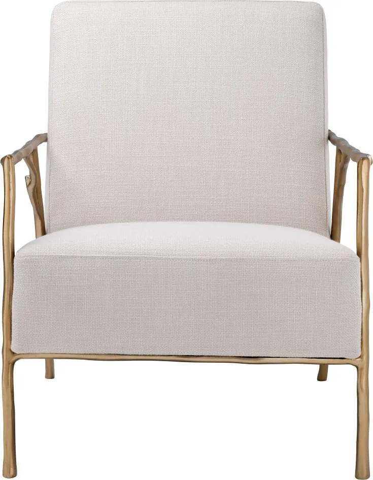 Fotoliu elegant design LUX Antico panama natural-auriu 113414 HZ