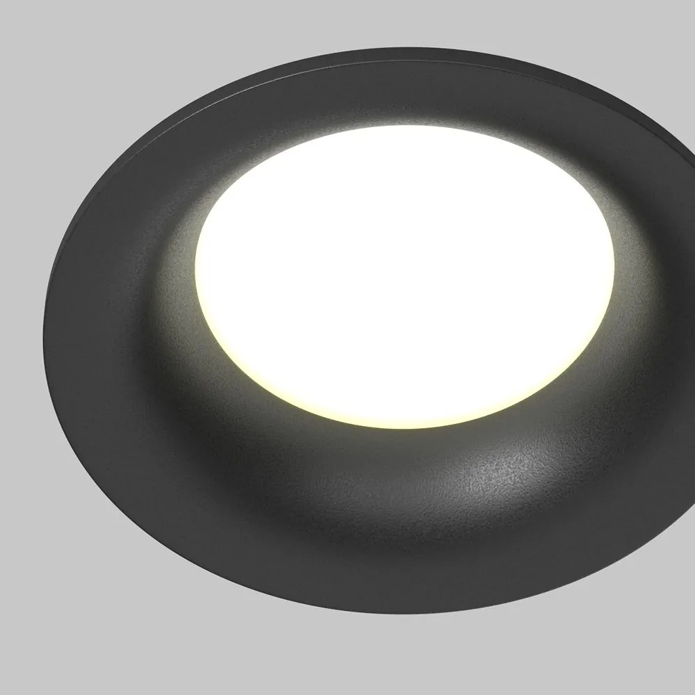 Spot incastrabil tavan fals cu protectie IP65 Slim negru