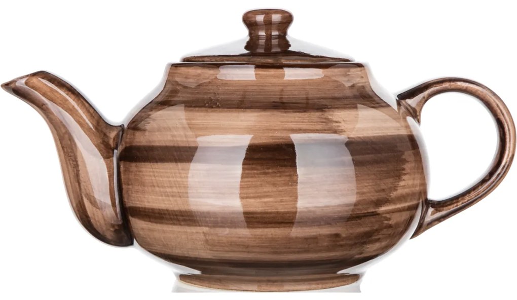 Ceainic de ceramică Banquet PALAS, 0,9 l, maro