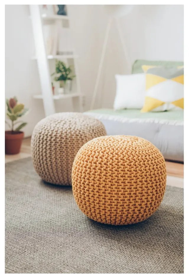 Puf Bonami Essentials, maro nisipiu