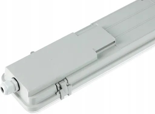 Corp LED tehnic tubular T8, 2x soclu G13, 10W, 230V, 6000K, 60 cm, IP65, alb