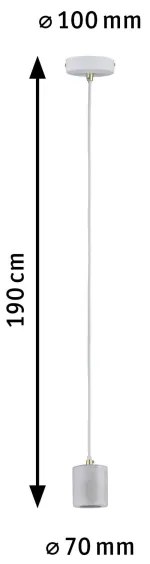 Lustră pe cablu 1xE27/20W NORDIN 230V Paulmann 79750