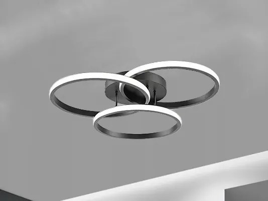 Lampă de plafon LED dimabilă 70W/230V 3000-6500K, neagră, cu telecomandă