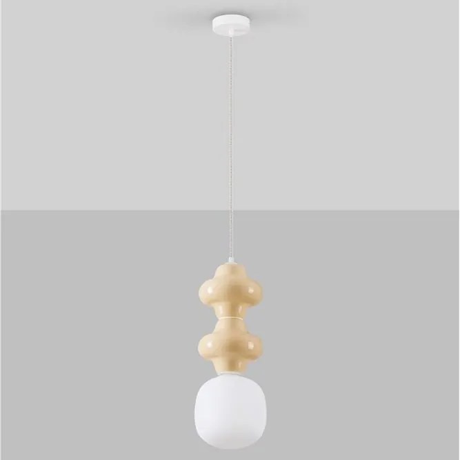 Pendul ceramic design modern CHIC galben