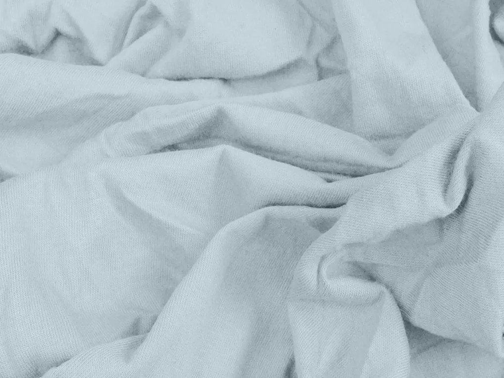 Cearsaf Jersey cu lycra argintiu 90 x 200 cm