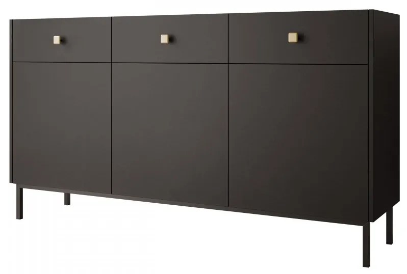 Comodă Probazzo 3D3SZ (Negru + auriu) . 1103670