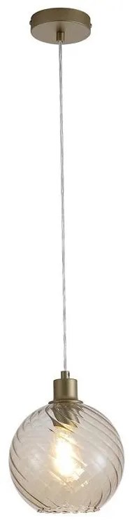 Pendul metal auriu, sticla champanie Radiance