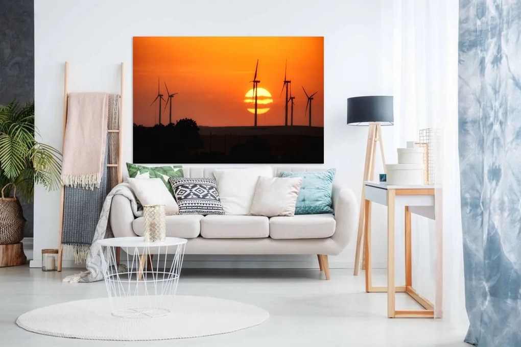 Tablou pe panza canvas cu moristi de vant - 60x40cm