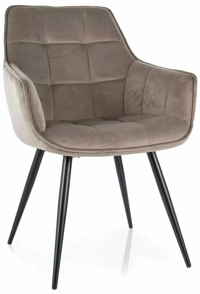 Scaun de bucătărie Lilia Velvet, bej