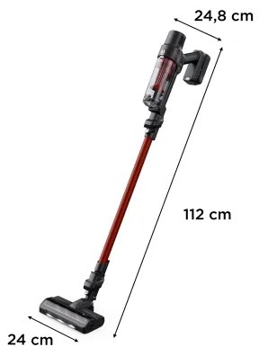 Rowenta X-PERT ANIMAL - aspirator vertical 2-în-1, 140W/18V, roșu