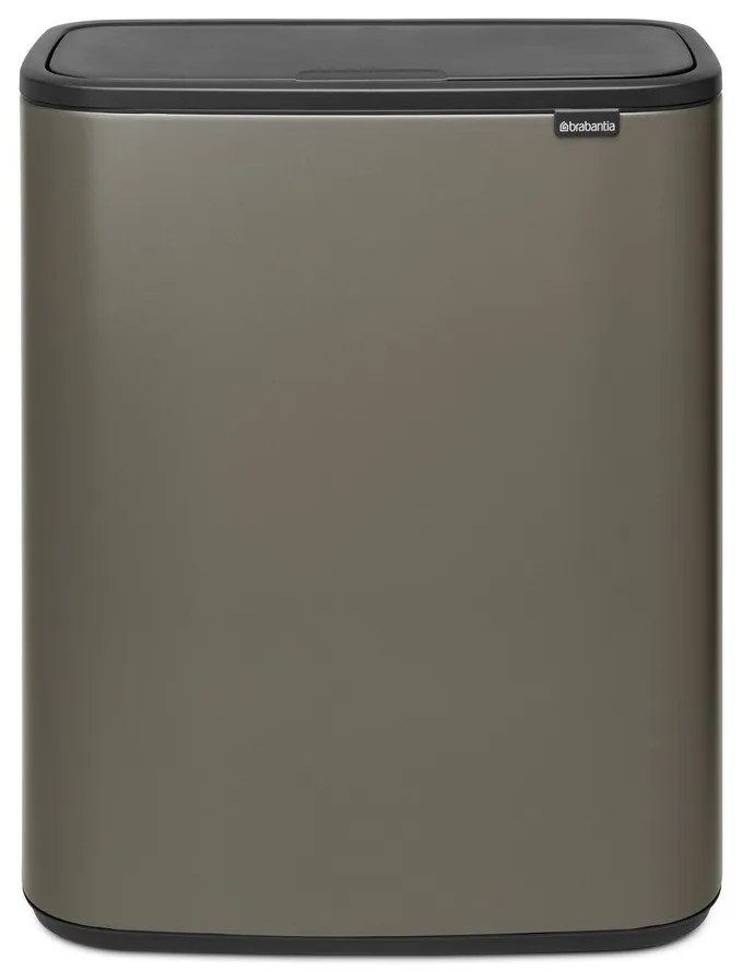 Coș de gunoi gri cu senzori de atingere din oțel 60 l Bo Touch Bin – Brabantia