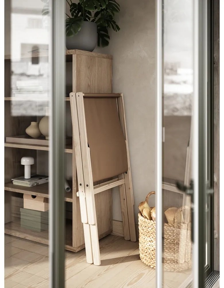 Fotoliu pliabil Karup Design Boogie Raw/Brown