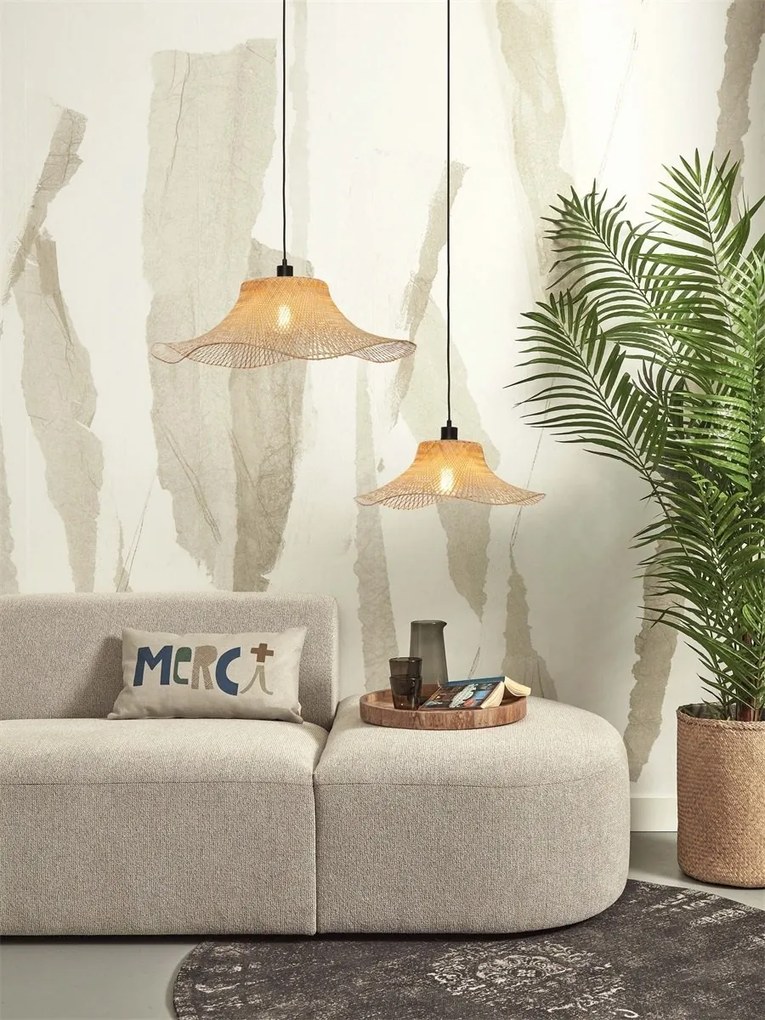 Lustra suspendata din bambus Ibiza S 50cm, natur