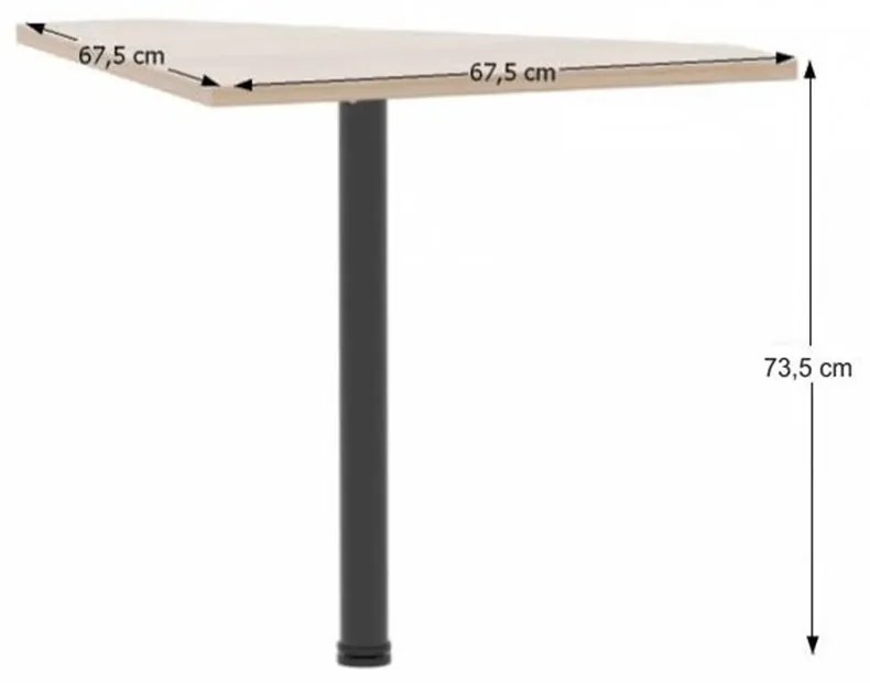Ansamblu de birou, stejar sonoma/alb, JOHAN 2 NEW