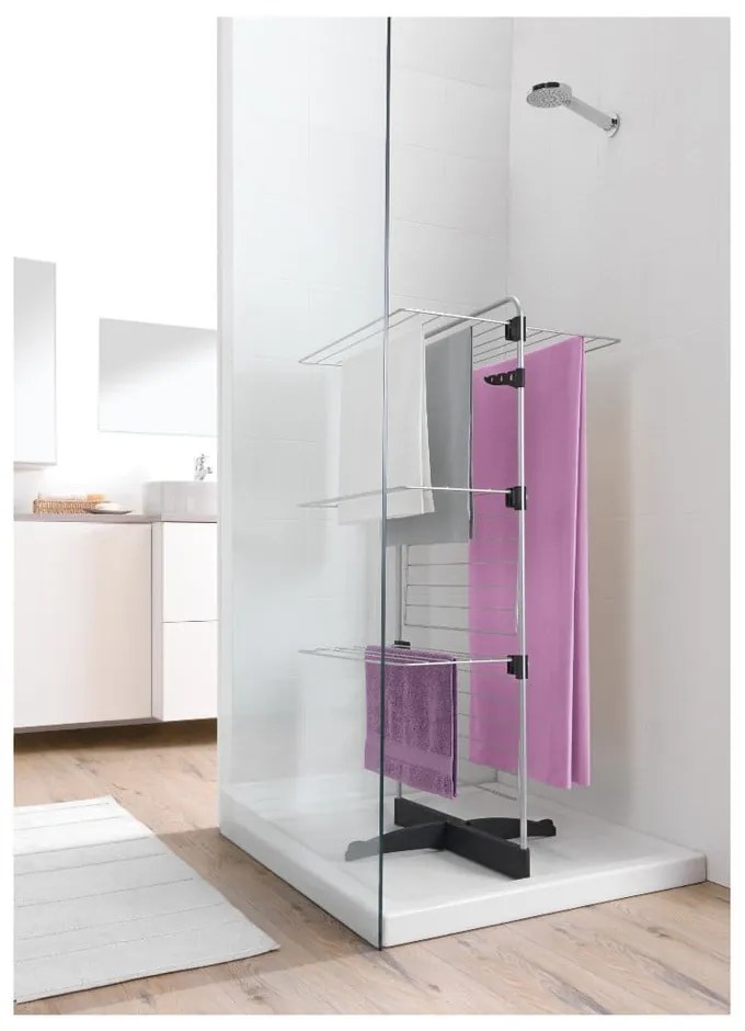 Uscător de rufe gri/argintiu 22 m Thunder – Metaltex
