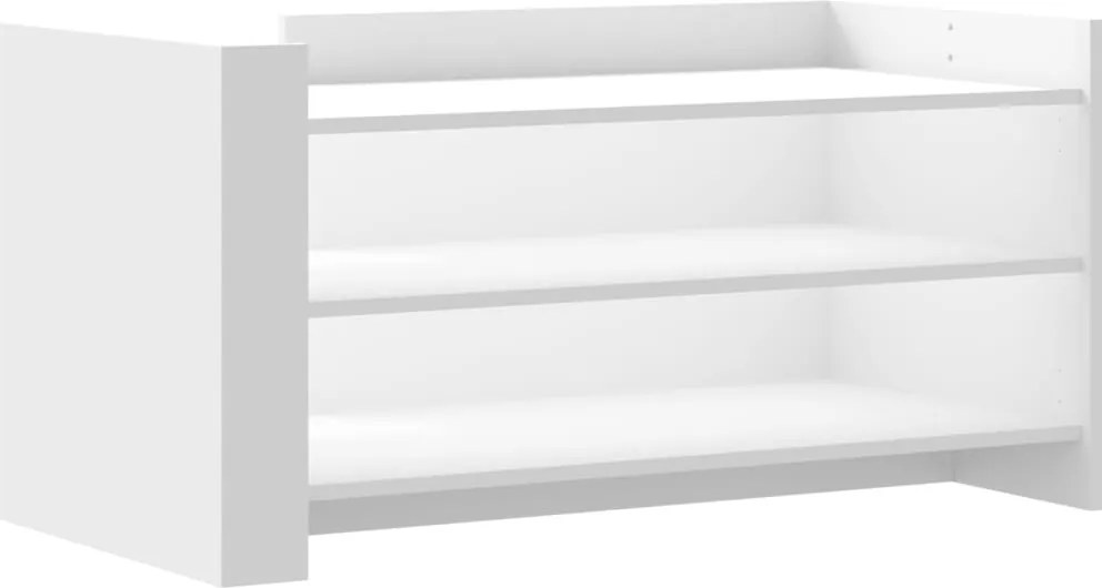 vidaXL Măsuță de cafea, alb, 100x50x50 cm, lemn prelucrat