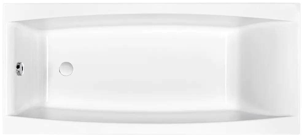 Cada baie incastrata Cersanit Virgo, 170 x 75 cm, dreptunghiulara, alb lucios 1700x750 mm