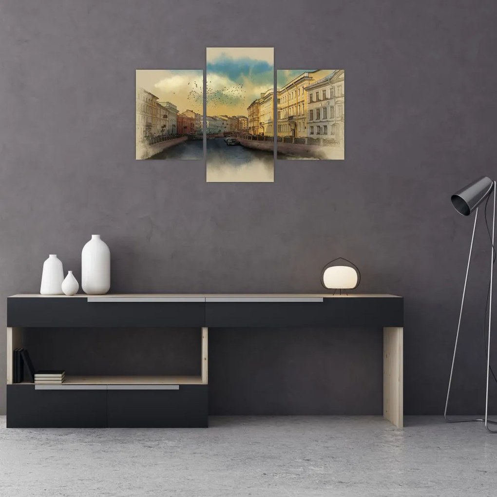 Tablou - Râul Moyka, Sankt Petersburg, Rusia (90x60 cm)